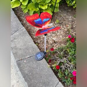 Solar Fiber Optic Butterfly Stake Lights